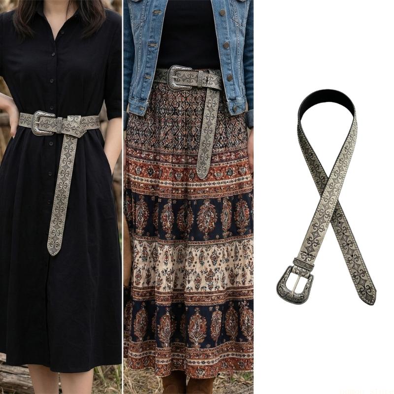 Women Formal Wear Western - 31BF Klasik Retro Kemer Özelliği Batı