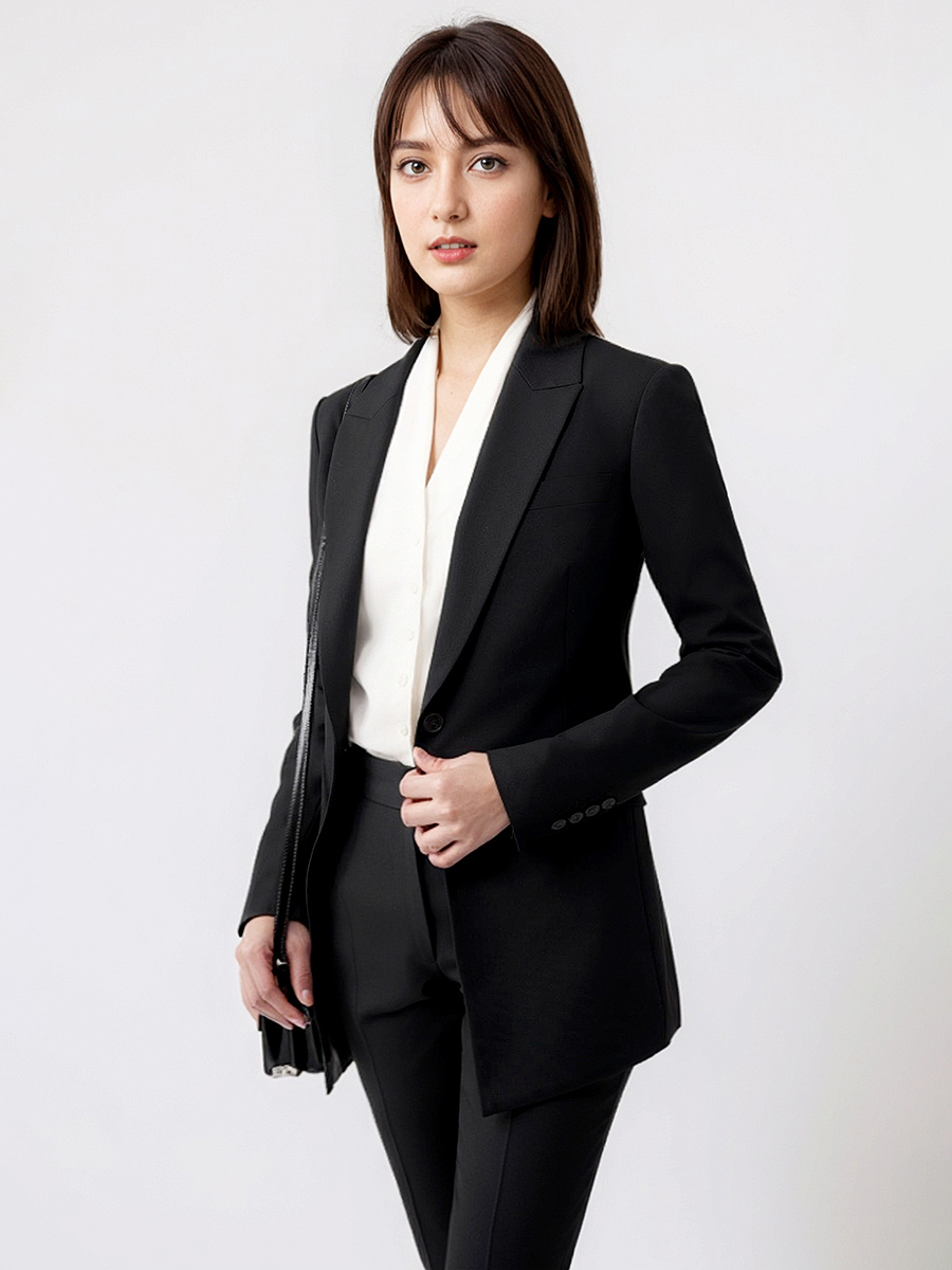 Women Luxury Formal Wear - Kadın Takım Elbise Set Blazer Pantolon