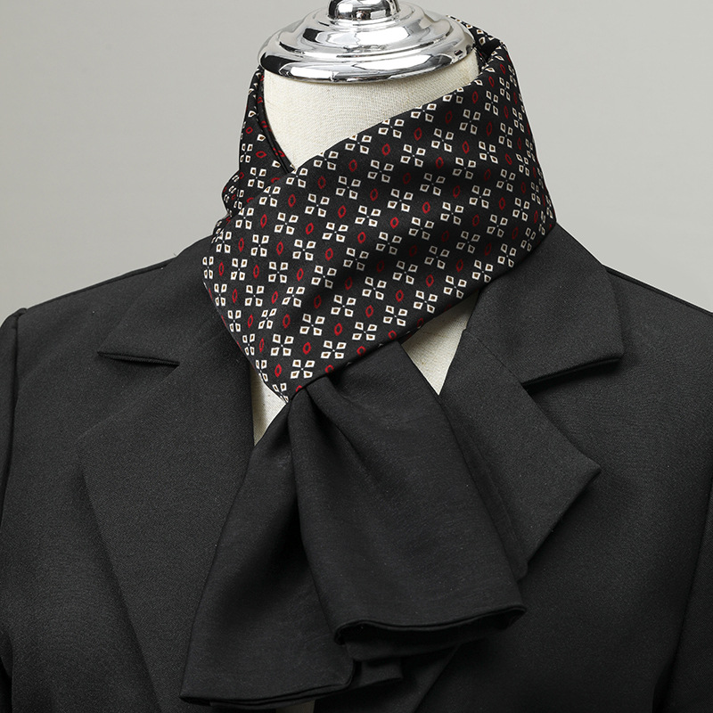 Scarf Silk Neck - Erkek Eşarp İmitasyon İpek Boyun Eşarbı