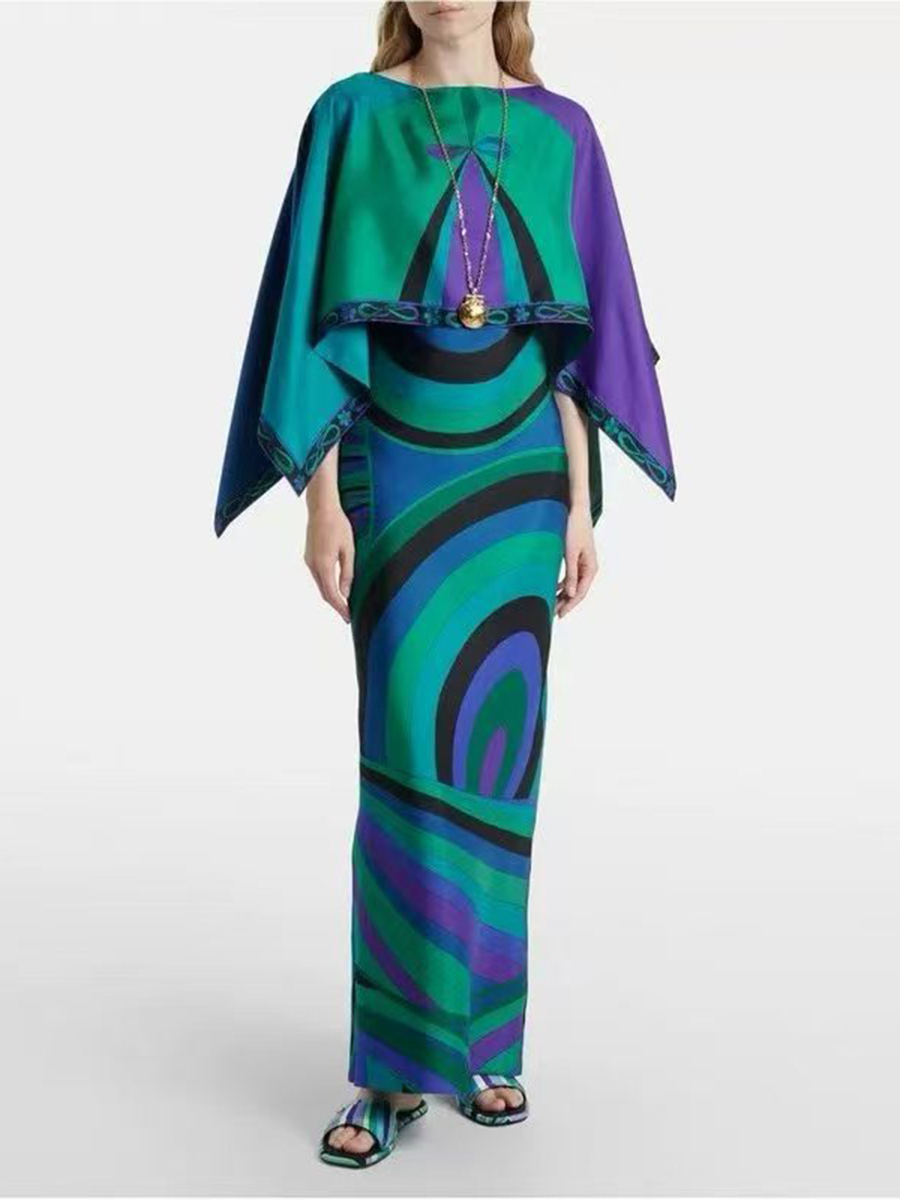 VGH Açık Mavi Soyut Baskılı İk - Women Formal Wear Set incelemesi ve fiyatı