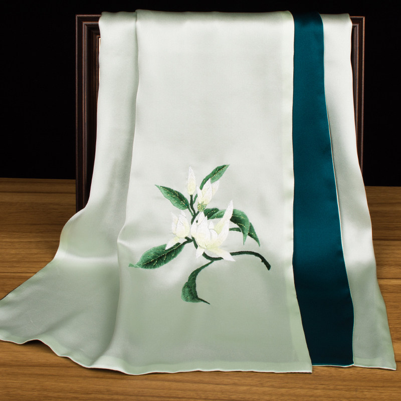Saf İpek Suzhou Nakışlı Eşarp, - Scarf Silk Neck incelemesi ve fiyatı