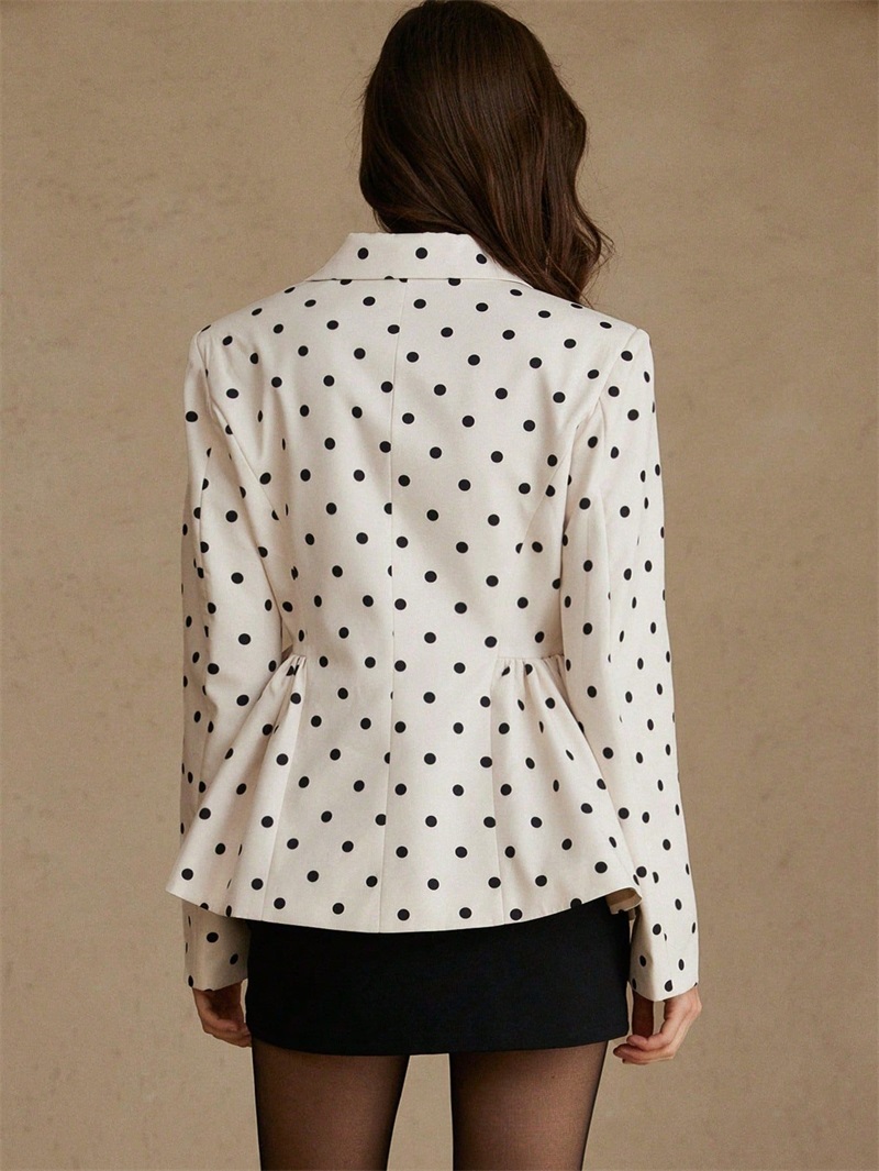 Beyaz Siyah Nokta Kadın Takım  - Women Formal Wear Black And White incelemesi ve fiyatı