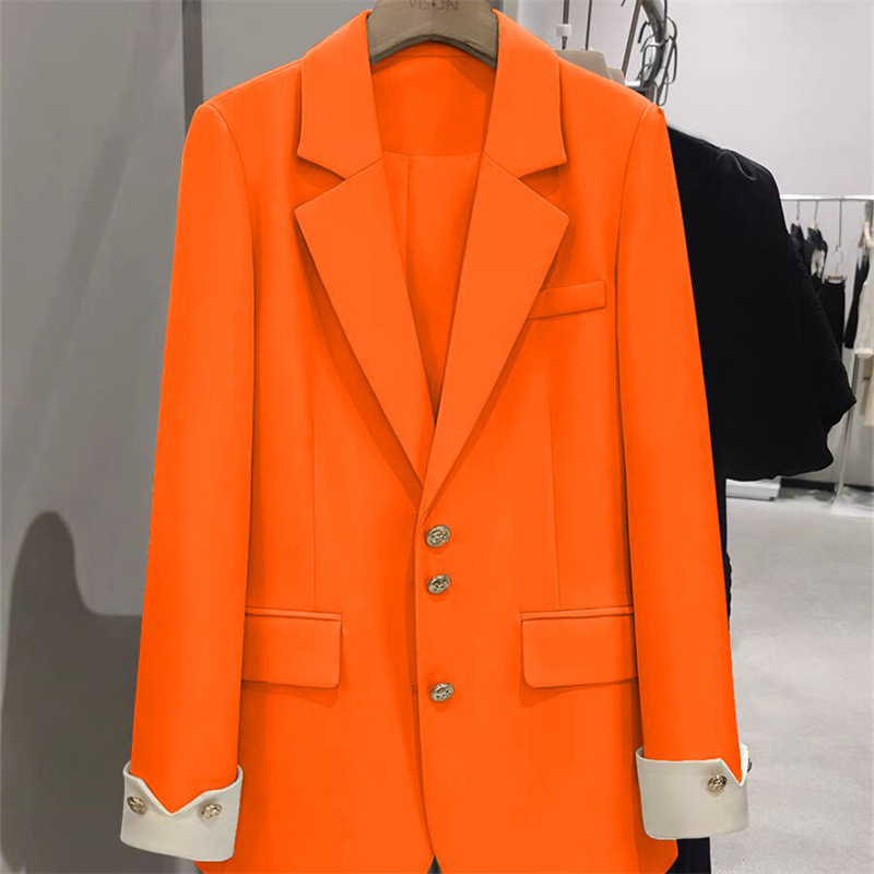 Moda Bayanlar Blazer Renk Bloğ - Formal Winter Wear Women Jacket incelemesi ve fiyatı