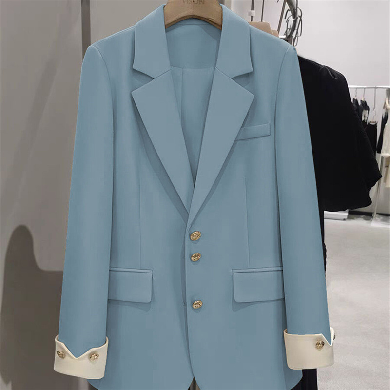 Moda Bayanlar Blazer Renk Bloğ - Formal Winter Wear Women Jacket incelemesi ve fiyatı