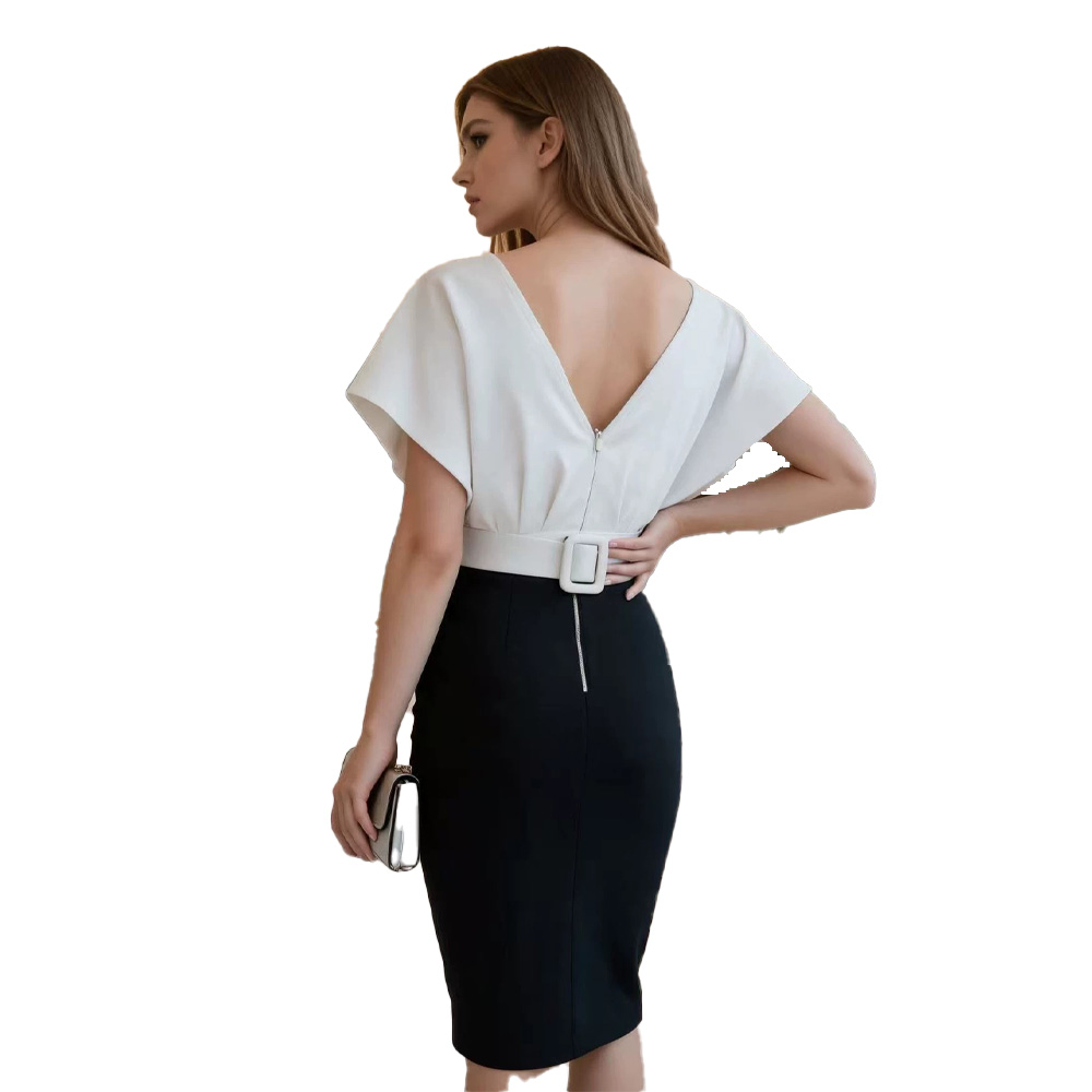 Sahte İki Gömlek Profesyonel K - Women Formal Wear Black And White incelemesi ve fiyatı