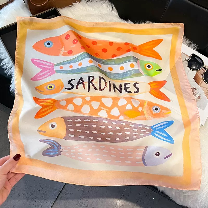 Moda Balık Desenli Kare Ipek B - Scarf Silk Neck incelemesi ve fiyatı