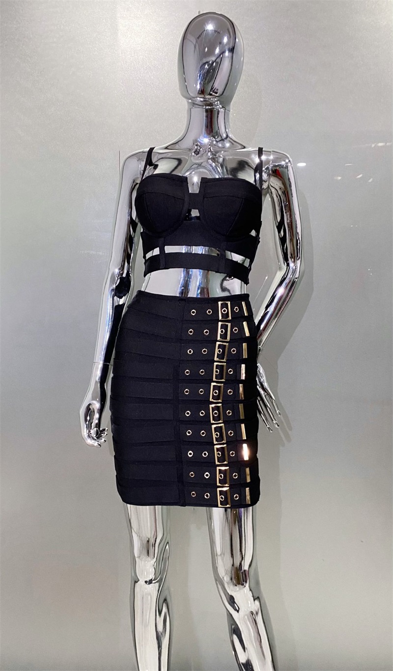Siyah Beyaz Bandaj Kadın Abiye - Women Formal Wear Black And White incelemesi ve fiyatı