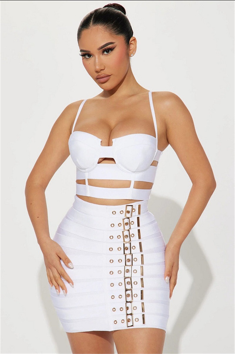 Siyah Beyaz Bandaj Kadın Abiye - Women Formal Wear Black And White incelemesi ve fiyatı